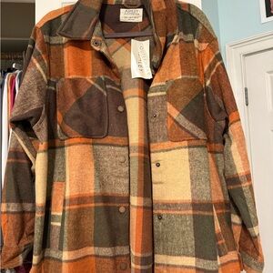 Ashley By 26 International Utility Jacket Brown Orange